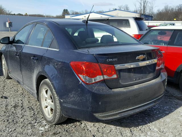 1G1PF5S94B7224770 - 2011 CHEVROLET CRUZE LT BLUE photo 3