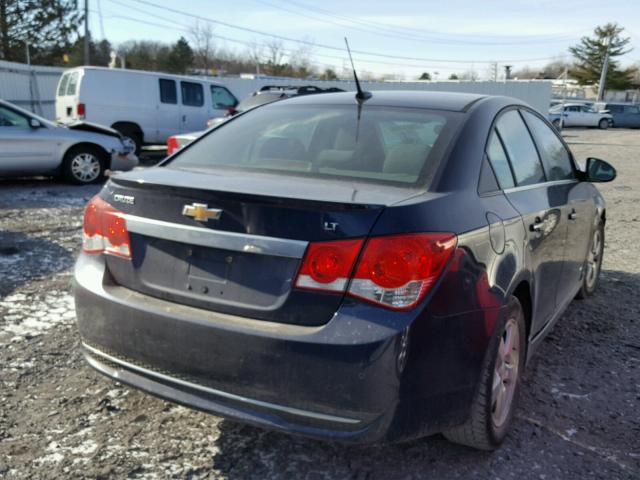 1G1PF5S94B7224770 - 2011 CHEVROLET CRUZE LT BLUE photo 4