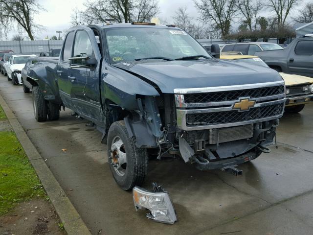 1GC4K1C87BF114256 - 2011 CHEVROLET SILVERADO TEAL photo 1