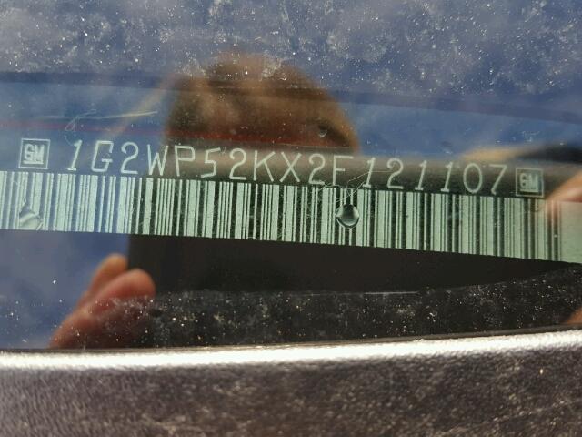 1G2WP52KX2F121107 - 2002 PONTIAC GRAND PRIX 红色 照片 10