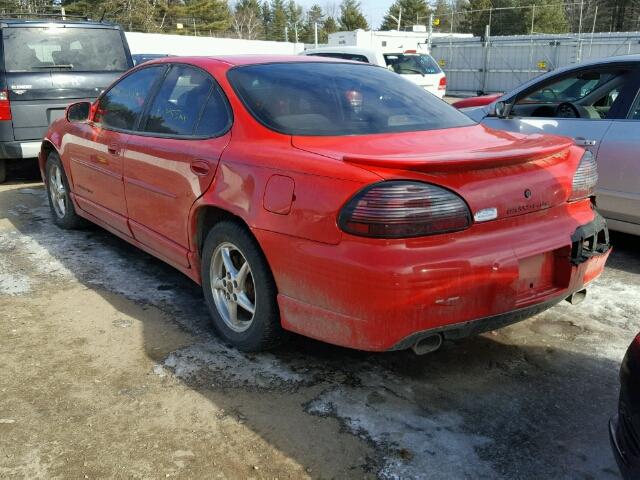 1G2WP52KX2F121107 - 2002 PONTIAC GRAND PRIX 红色 照片 3