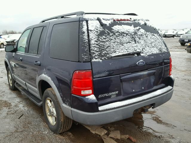 1FMZU73E72ZB30458 - 2002 FORD EXPLORER X BLUE photo 3