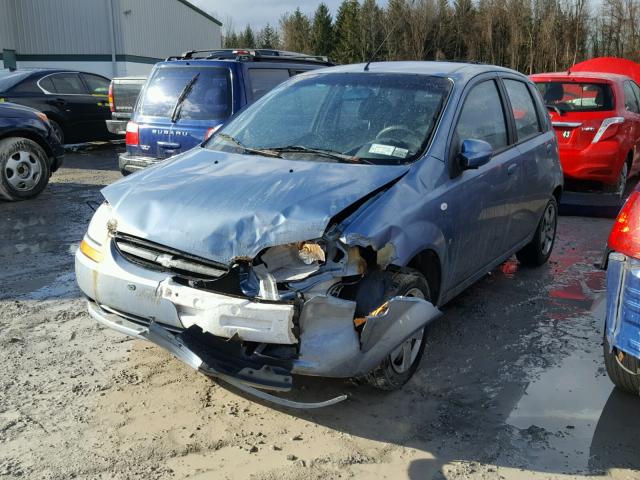 KL1TD66668B092531 - 2008 CHEVROLET AVEO BASE Mavi fotoğraf 2