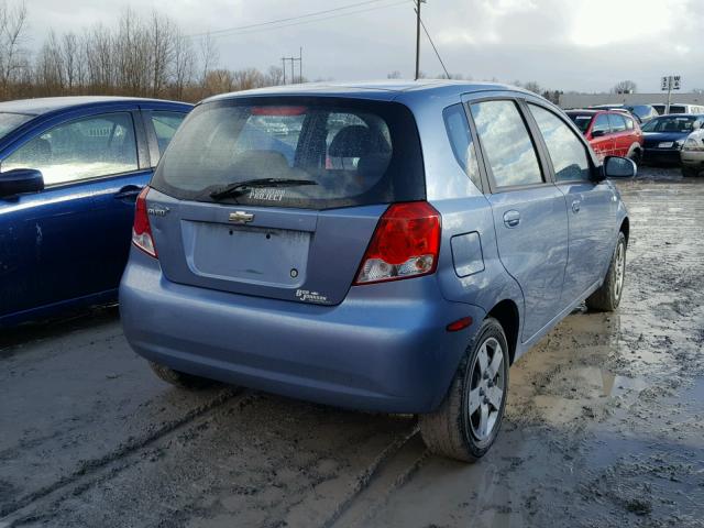 KL1TD66668B092531 - 2008 CHEVROLET AVEO BASE Mavi fotoğraf 4