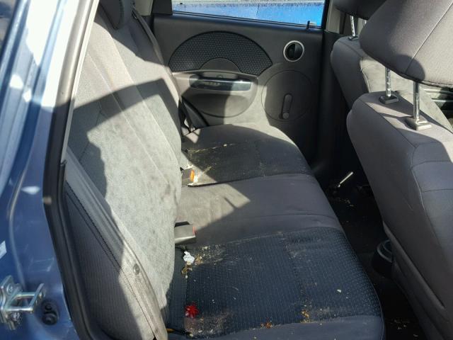 KL1TD66668B092531 - 2008 CHEVROLET AVEO BASE Mavi fotoğraf 6