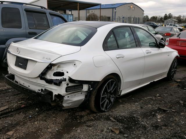 55SWF6EB4HU193335 - 2017 MERCEDES-BENZ C 43 4MATI WHITE photo 4