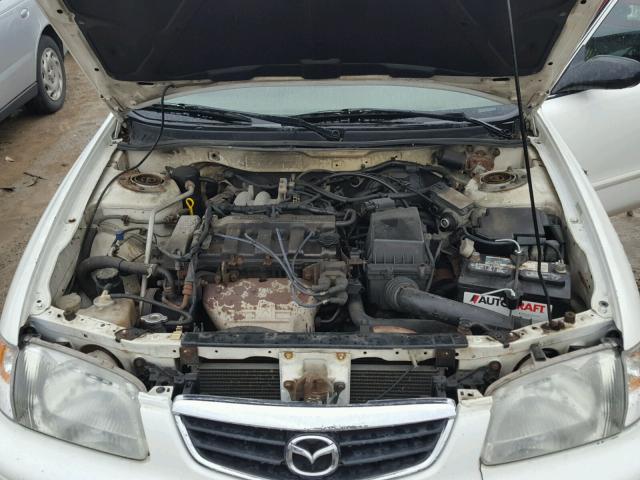 1YVGF22C315239069 - 2001 MAZDA 626 ES WHITE photo 7