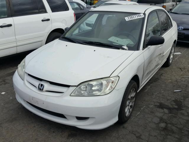 2HGES15574H603850 - 2004 HONDA CIVIC LX WHITE photo 2