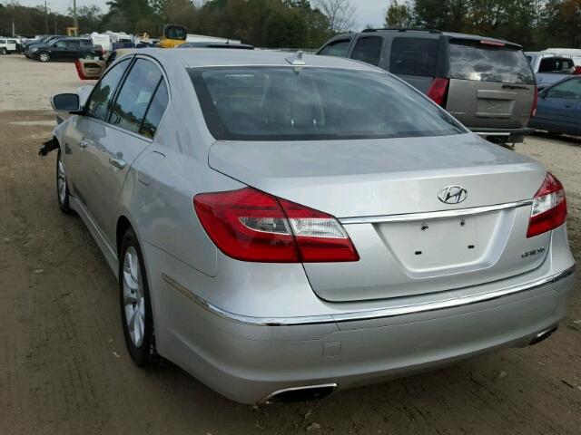 KMHGC4DD4DU227101 - 2013 HYUNDAI GENESIS SILVER photo 3