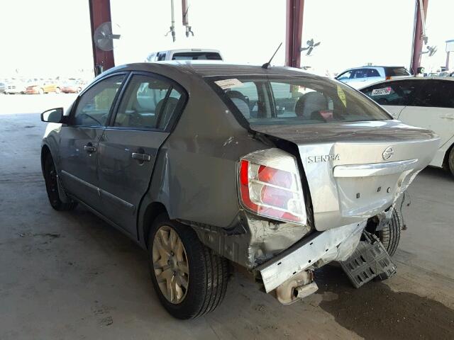 3N1AB6AP9AL670067 - 2010 NISSAN SENTRA 2.0 GRAY photo 3