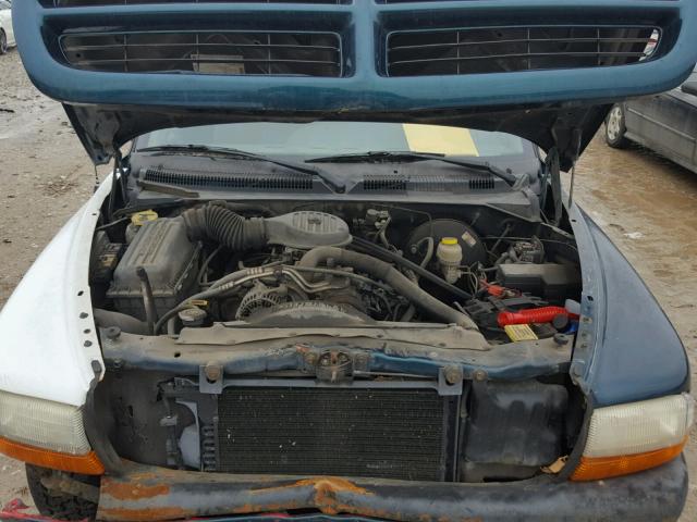 1B7FL26Y7WS615149 - 1998 DODGE DAKOTA GREEN photo 7