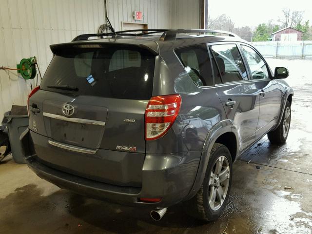 JTMRK4DV4A5092877 - 2010 TOYOTA RAV4 SPORT GRAY photo 4