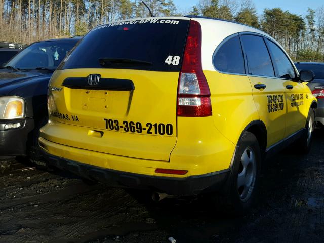 5J6RE3H39BL037813 - 2011 HONDA CR-V LX YELLOW photo 4