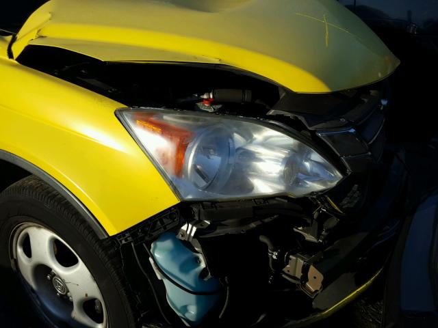 5J6RE3H39BL037813 - 2011 HONDA CR-V LX YELLOW photo 9