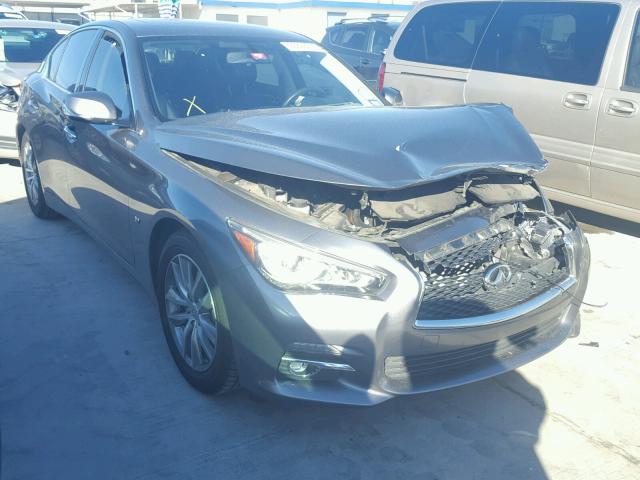 JN1BV7APXFM333891 - 2015 INFINITI Q50 BASE GRAY photo 1