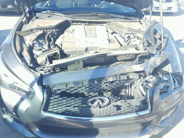 JN1BV7APXFM333891 - 2015 INFINITI Q50 BASE Gris foto 7