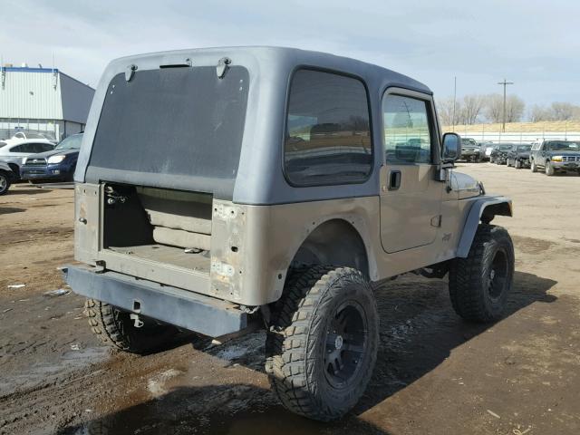 1J4FA49SX6P784829 - 2006 JEEP WRANGLER / BROWN photo 4