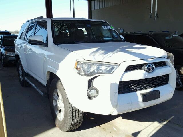 JTEZU5JR5E5067768 - 2014 TOYOTA 4RUNNER SR WHITE photo 1