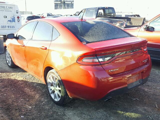 1C3CDFBH3DD691258 - 2013 DODGE DART SXT RED photo 3