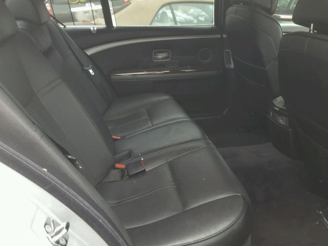 WBAHN83507DT69371 - 2007 BMW 750 SILVER photo 6