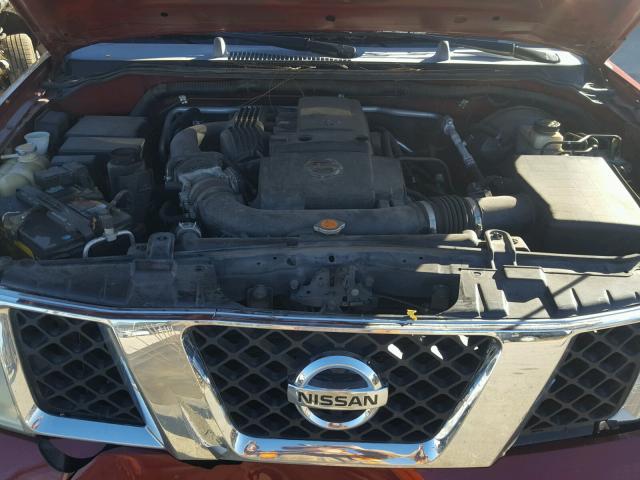 5N1AR18U66C642698 - 2006 NISSAN PATHFINDER BURGUNDY photo 7