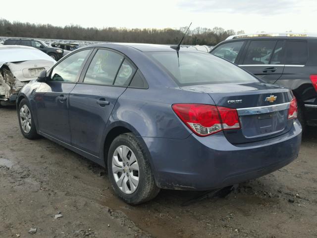 1G1PA5SG7E7275729 - 2014 CHEVROLET CRUZE LS BLUE photo 3