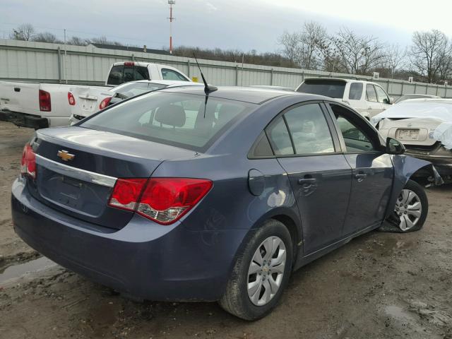 1G1PA5SG7E7275729 - 2014 CHEVROLET CRUZE LS BLUE photo 4