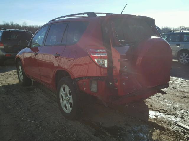 2T3BF4DV8CW205750 - 2012 TOYOTA RAV4 RED photo 3