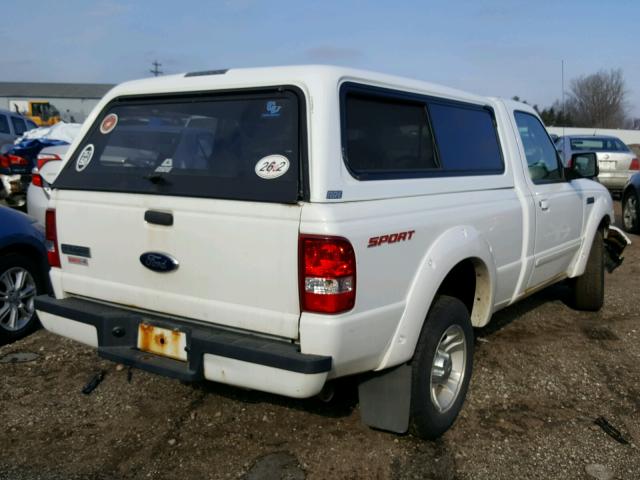 1FTYR10U28PA53383 - 2008 FORD RANGER WHITE photo 4