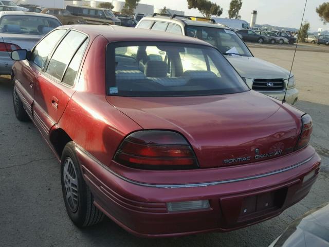 1G2NE5532RC765007 - 1994 PONTIAC GRAND AM S 红色 照片 3