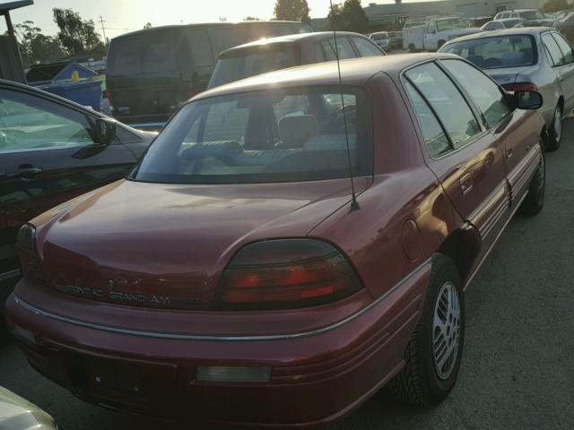 1G2NE5532RC765007 - 1994 PONTIAC GRAND AM S 红色 照片 4