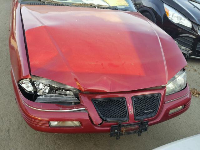 1G2NE5532RC765007 - 1994 PONTIAC GRAND AM S RED photo 7