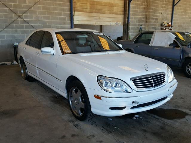 WDBNG70J01A206352 - 2001 MERCEDES-BENZ S 430 WHITE photo 1