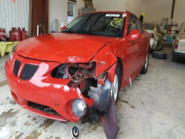 2G2WP552081100438 - 2008 PONTIAC GRAND PRIX RED photo 2