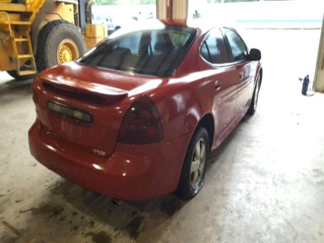 2G2WP552081100438 - 2008 PONTIAC GRAND PRIX RED photo 4