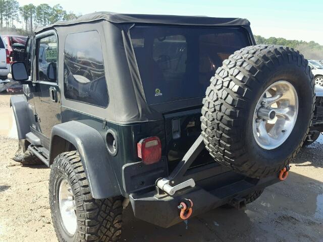 1J4FY19S3WP784830 - 1998 JEEP WRANGLER / GREEN photo 3