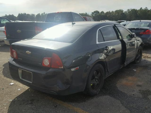 1G1ZG57BX9F165600 - 2009 CHEVROLET MALIBU LS შავი ფოტო 4