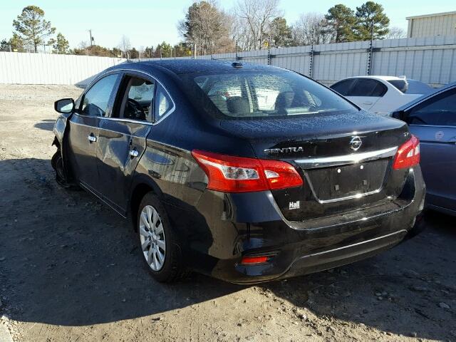 3N1AB7AP6HY315358 - 2017 NISSAN SENTRA S BLACK photo 3