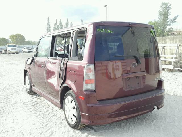 JTLKT324864053181 - 2006 TOYOTA SCION XB 勃艮第红 照片 3