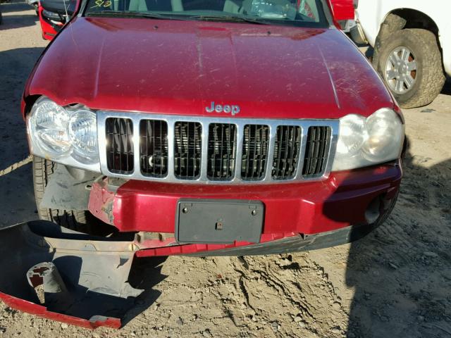 1J4GS48K55C626648 - 2005 JEEP GRAND CHER RED photo 7