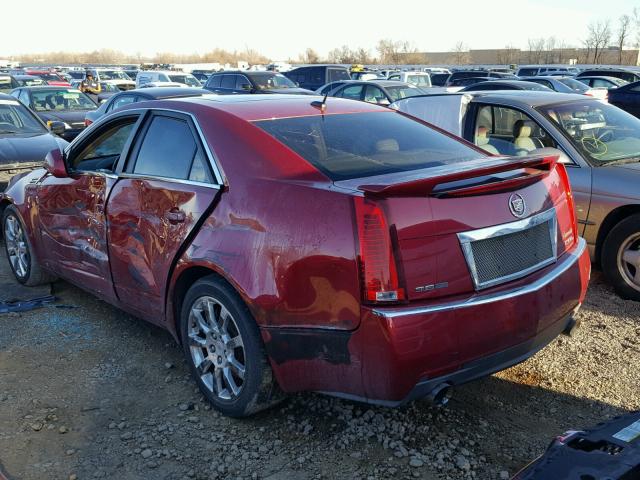 1G6DT57V880204440 - 2008 CADILLAC CTS HI FEA RED photo 3