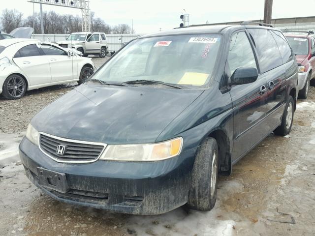 2HKRL186XXH545553 - 1999 HONDA ODYSSEY EX GREEN photo 2