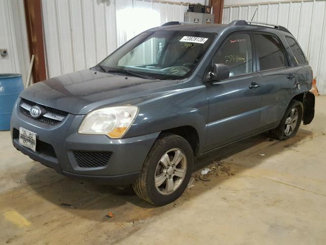 KNDJF724797563403 - 2009 KIA SPORTAGE L GRAY photo 2