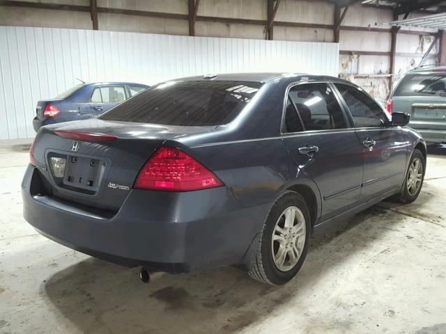 1HGCM56867A042142 - 2007 HONDA ACCORD EX GRAY photo 4