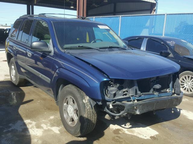 1GNDS13S742115386 - 2004 CHEVROLET TRAILBLAZE BLUE photo 1