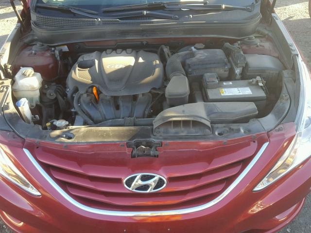 5NPEB4AC6DH680950 - 2013 HYUNDAI SONATA GLS BURGUNDY photo 7