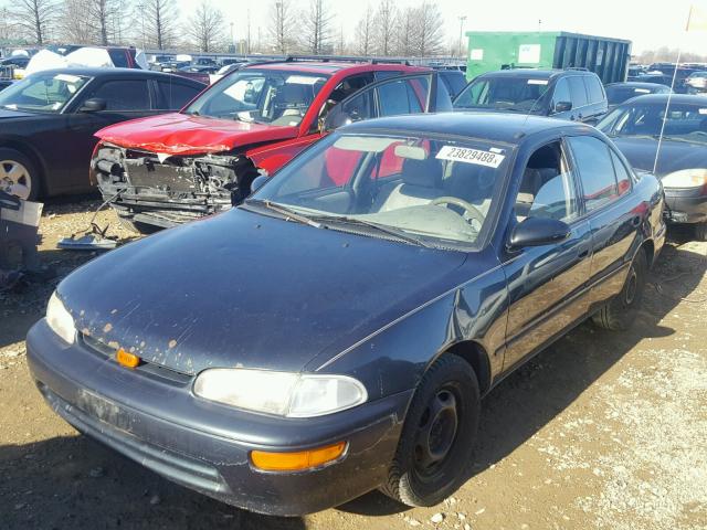 1Y1SK5260VZ446875 - 1997 GEO PRIZM BASE GREEN photo 2