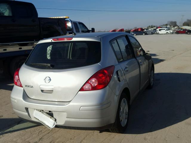 3N1BC1CP7CK253508 - 2012 NISSAN VERSA S SILVER photo 4