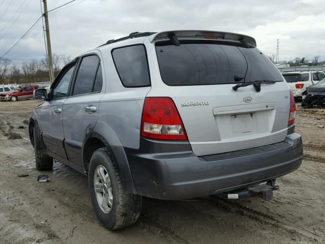 KNDJC733255430150 - 2005 KIA SORENTO EX GRAY photo 3