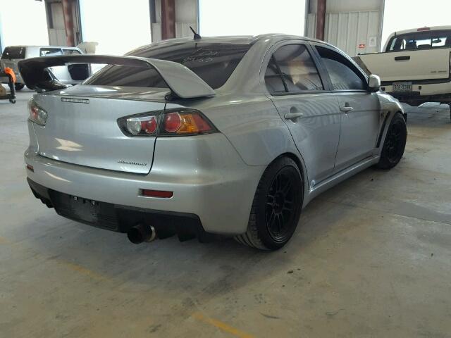 JA3AW86VX8U048533 - 2008 MITSUBISHI LANCER EVO SILVER photo 4